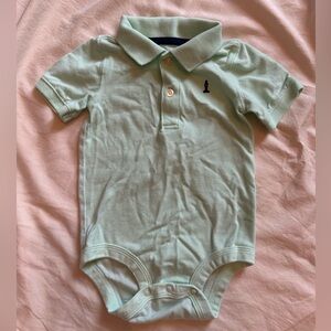 Carter’s Boys Pastel Green 18M Polo Short-sleeve Bodysuit